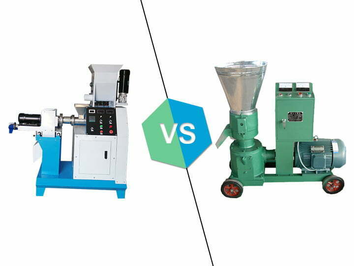 the difference between fish pellet mill and fish extruder