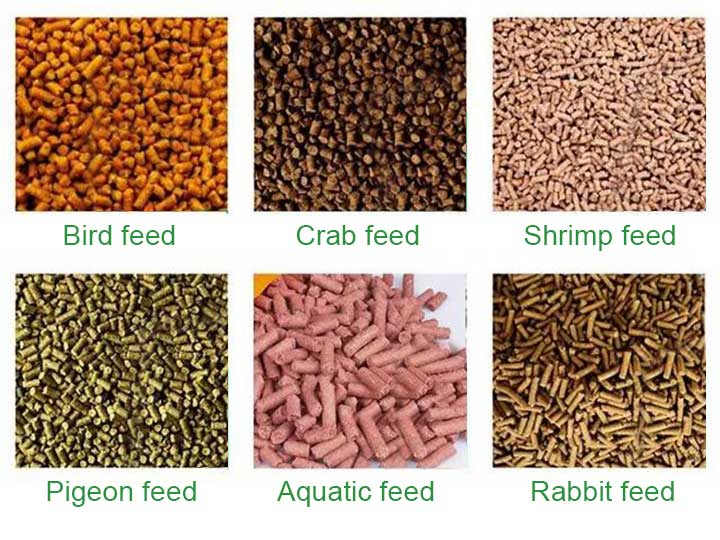 animal pellet feed material